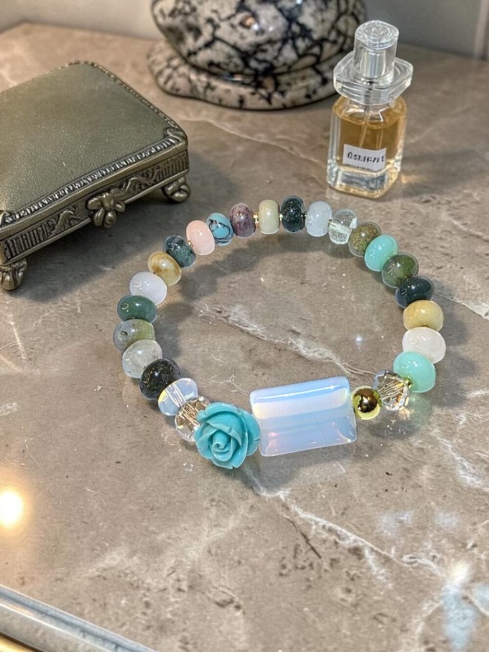 Handcrafted Mixed Media Bead Bracelet by Fucci Minnulli